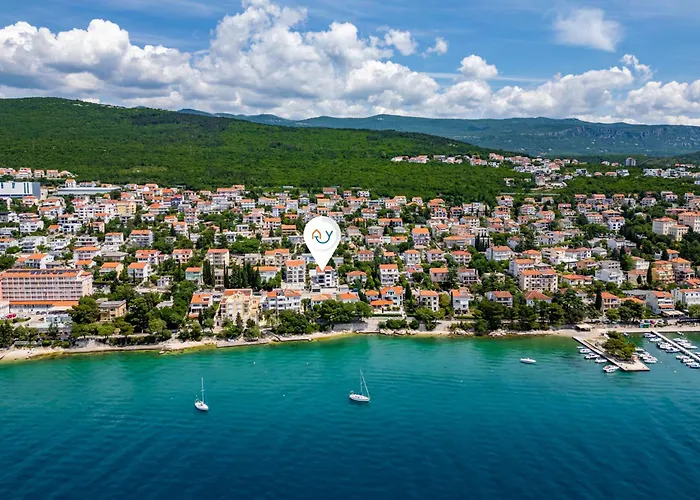 Apartmán Luxury Pool With Sea View - Happy *